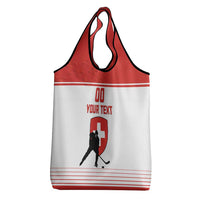 Custom Switzerland Hockey Grocery Bag Come On La Nati