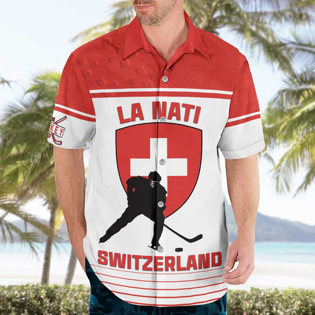 Custom Switzerland Hockey Hawaiian Shirt Come On La Nati