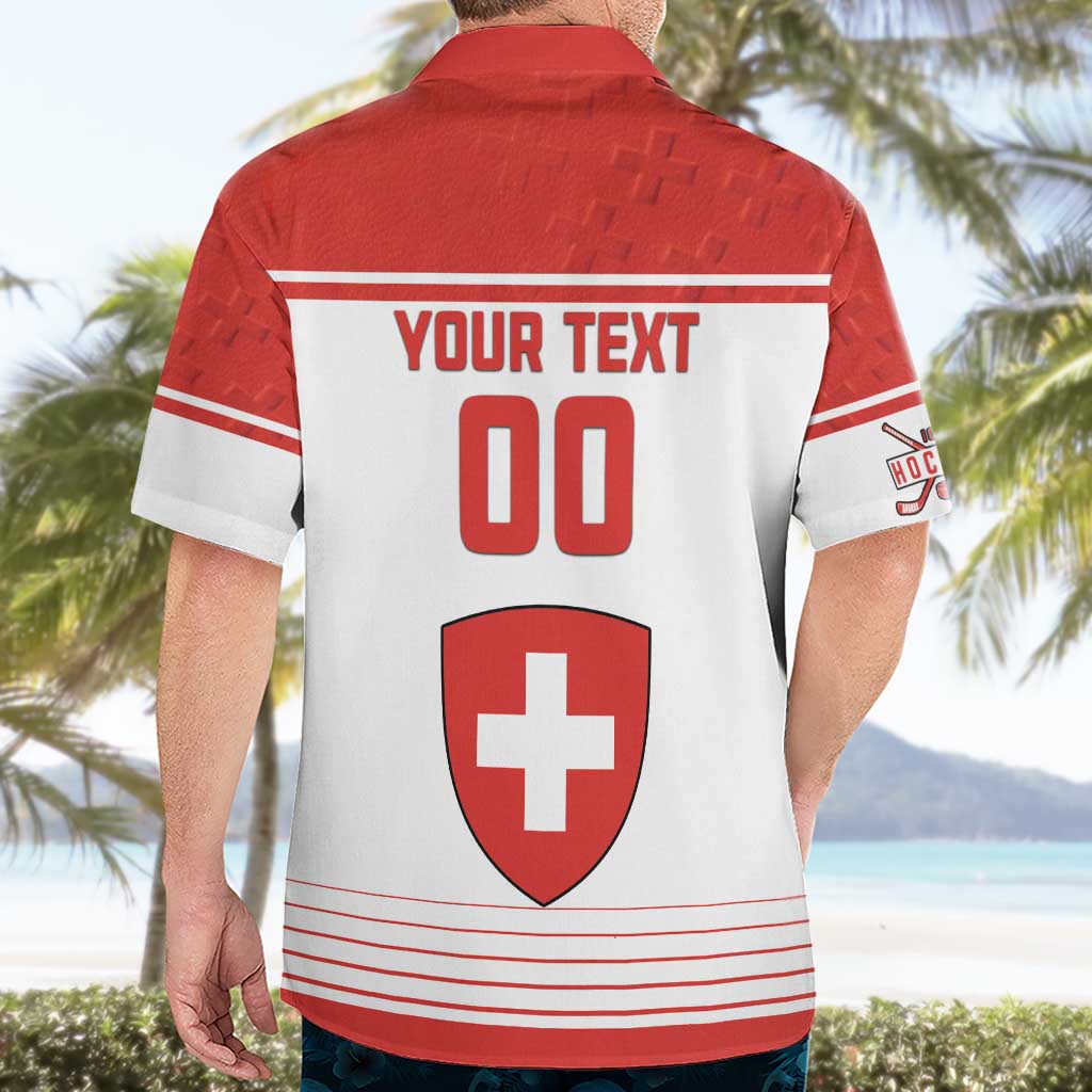 Custom Switzerland Hockey Hawaiian Shirt Come On La Nati