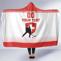 Custom Switzerland Hockey Hooded Blanket Come On La Nati