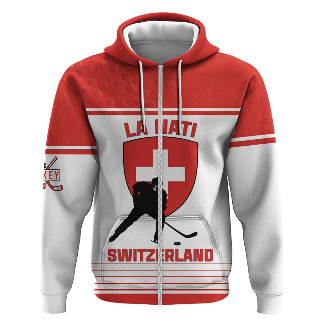 Custom Switzerland Hockey Hoodie Come On La Nati