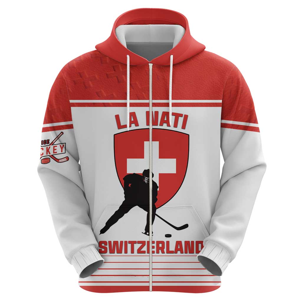 Custom Switzerland Hockey Hoodie Come On La Nati