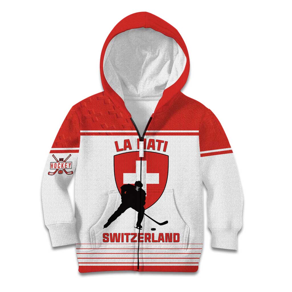 Custom Switzerland Hockey Kid Hoodie Come On La Nati