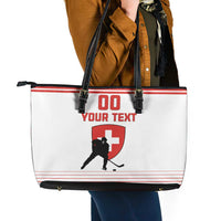 Custom Switzerland Hockey Leather Tote Bag Come On La Nati