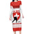 Custom Switzerland Hockey Long Sleeve Bodycon Dress Come On La Nati