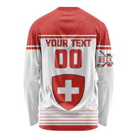 Custom Switzerland Hockey Long Sleeve Shirt Come On La Nati