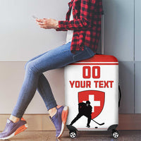 Custom Switzerland Hockey Luggage Cover Come On La Nati