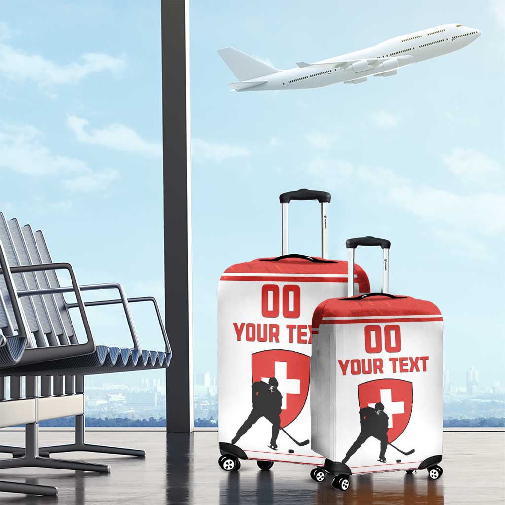 Custom Switzerland Hockey Luggage Cover Come On La Nati