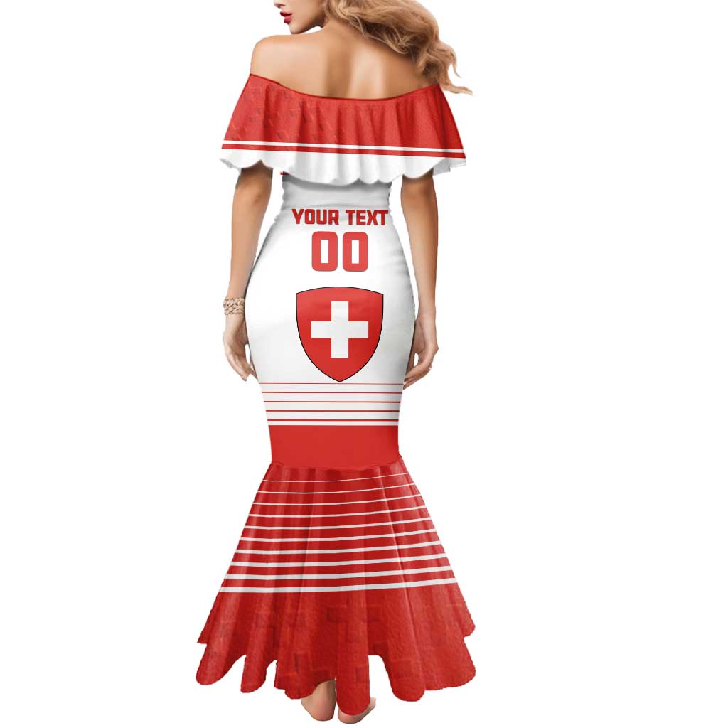 Custom Switzerland Hockey Mermaid Dress Come On La Nati