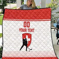 Custom Switzerland Hockey Quilt Come On La Nati
