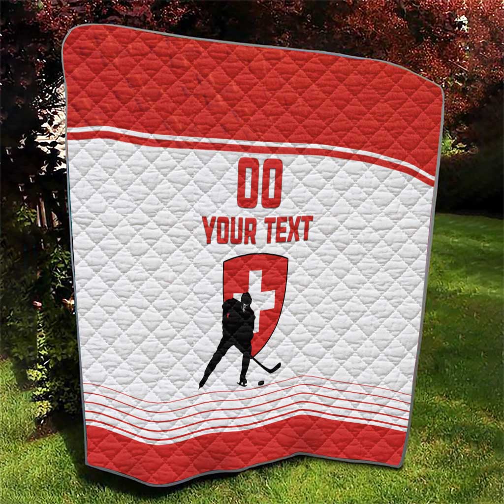 Custom Switzerland Hockey Quilt Come On La Nati