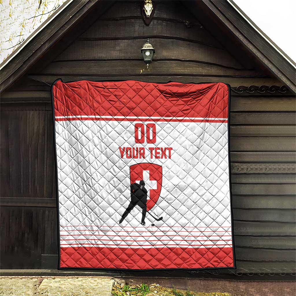 Custom Switzerland Hockey Quilt Come On La Nati