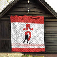 Custom Switzerland Hockey Quilt Come On La Nati