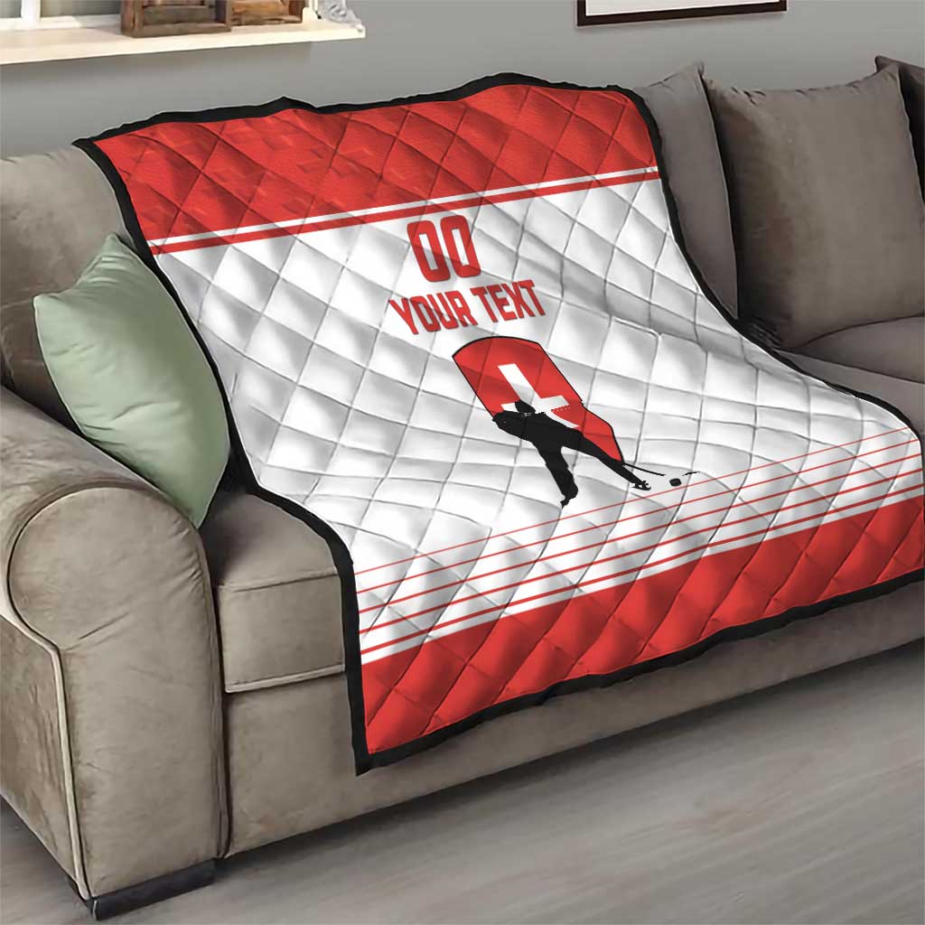 Custom Switzerland Hockey Quilt Come On La Nati