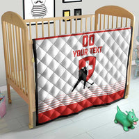 Custom Switzerland Hockey Quilt Come On La Nati