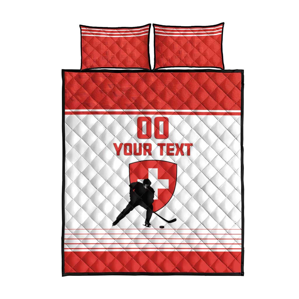 Custom Switzerland Hockey Quilt Bed Set Come On La Nati