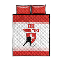 Custom Switzerland Hockey Quilt Bed Set Come On La Nati