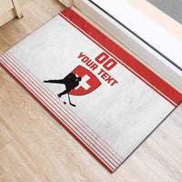 Custom Switzerland Hockey Rubber Doormat Come On La Nati