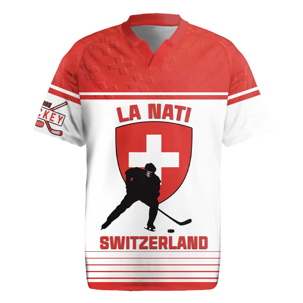 Custom Switzerland Hockey Rugby Jersey Come On La Nati
