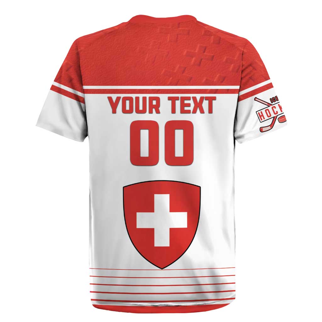 Custom Switzerland Hockey Rugby Jersey Come On La Nati