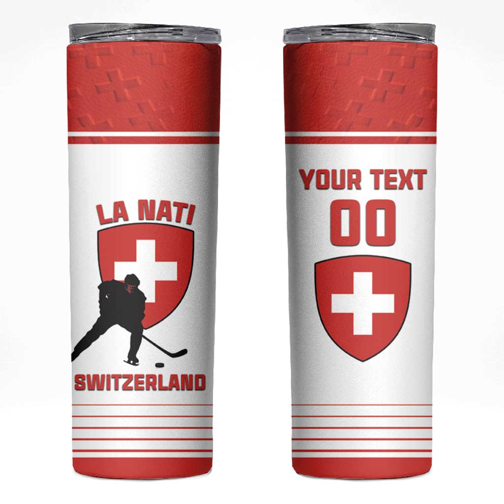 Custom Switzerland Hockey Skinny Tumbler Come On La Nati