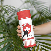 Custom Switzerland Hockey Skinny Tumbler Come On La Nati