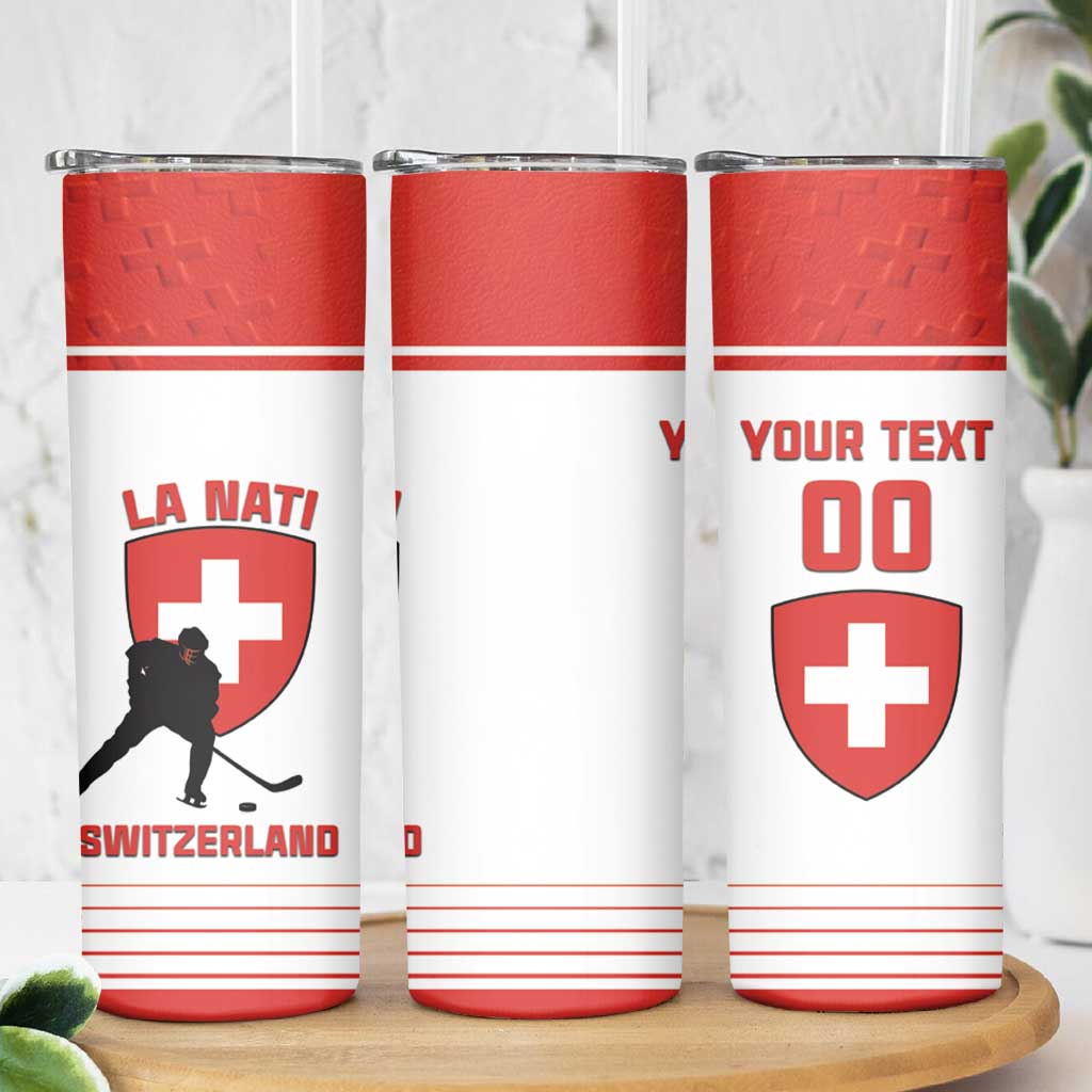 Custom Switzerland Hockey Skinny Tumbler Come On La Nati
