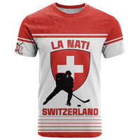 Custom Switzerland Hockey T Shirt Come On La Nati