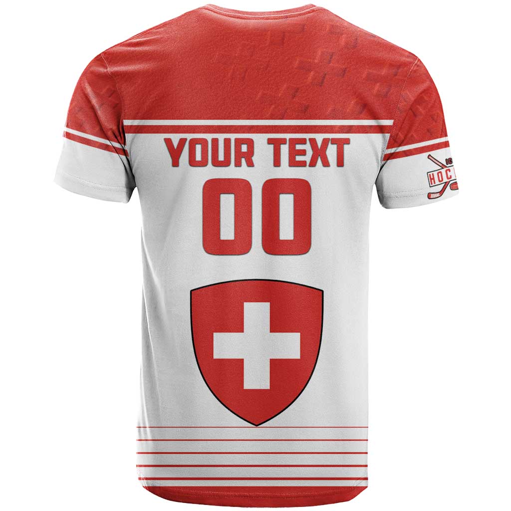 Custom Switzerland Hockey T Shirt Come On La Nati