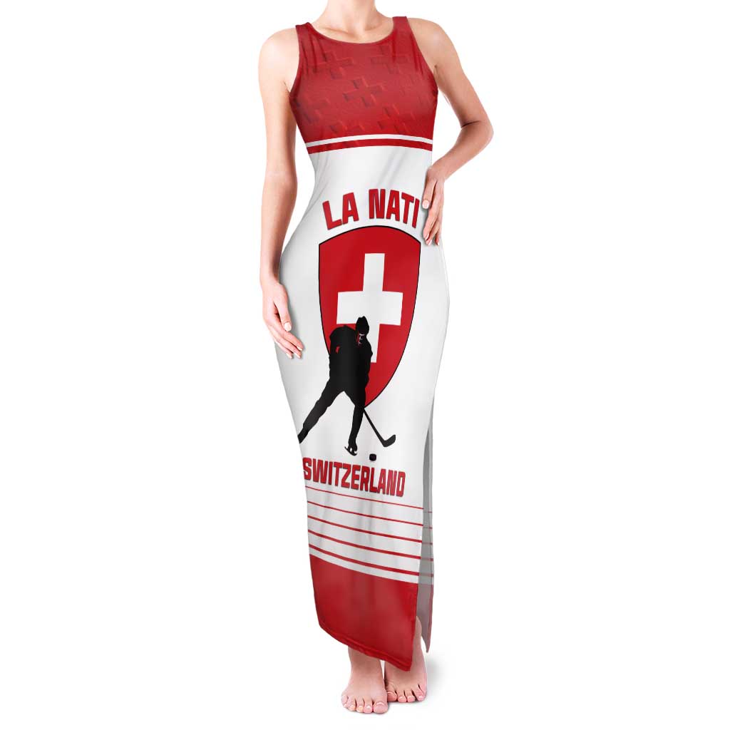 Custom Switzerland Hockey Tank Maxi Dress Come On La Nati