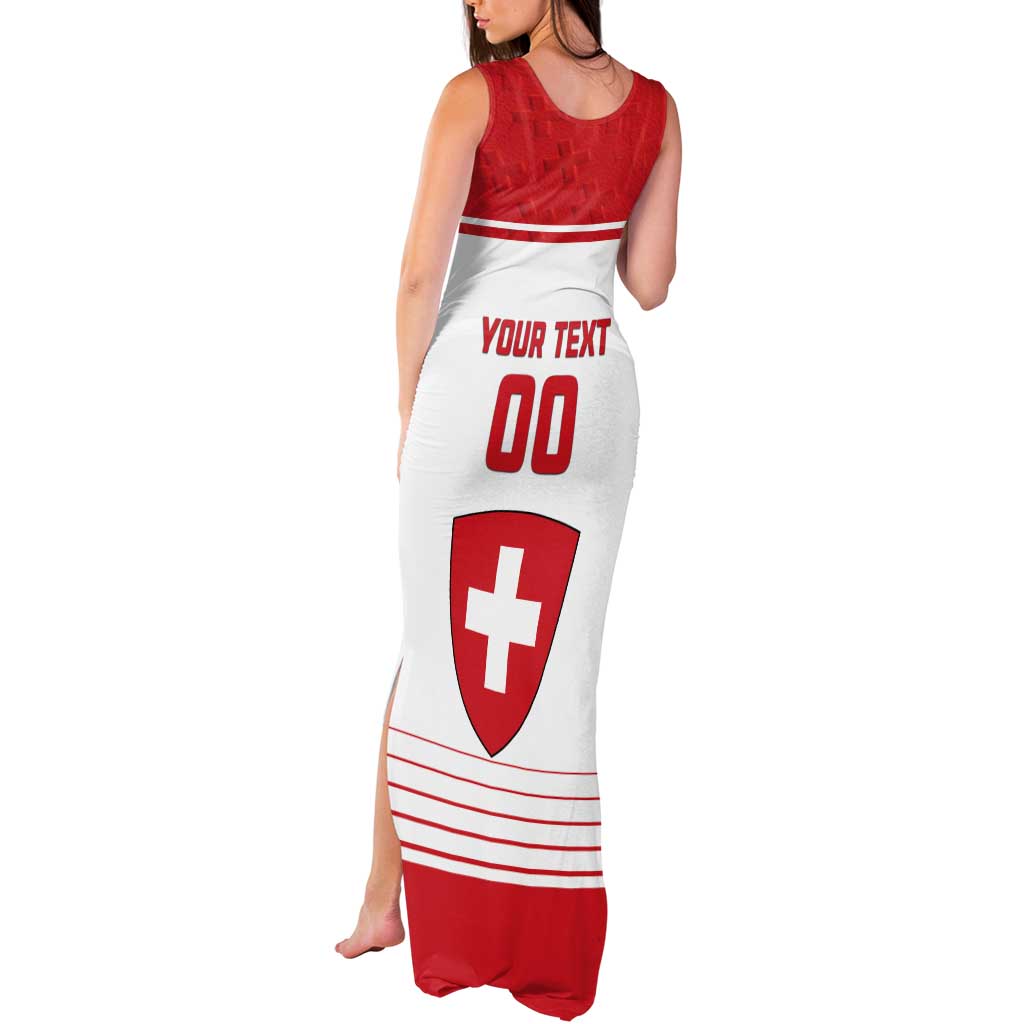 Custom Switzerland Hockey Tank Maxi Dress Come On La Nati