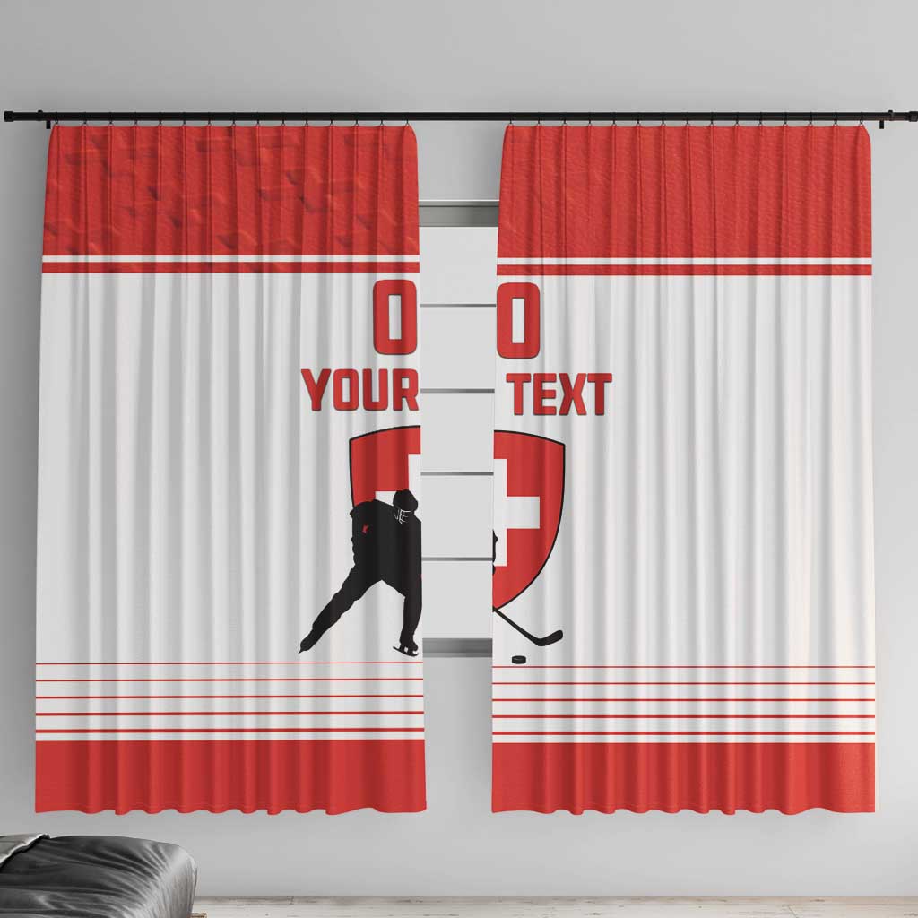 Custom Switzerland Hockey Window Curtain Come On La Nati