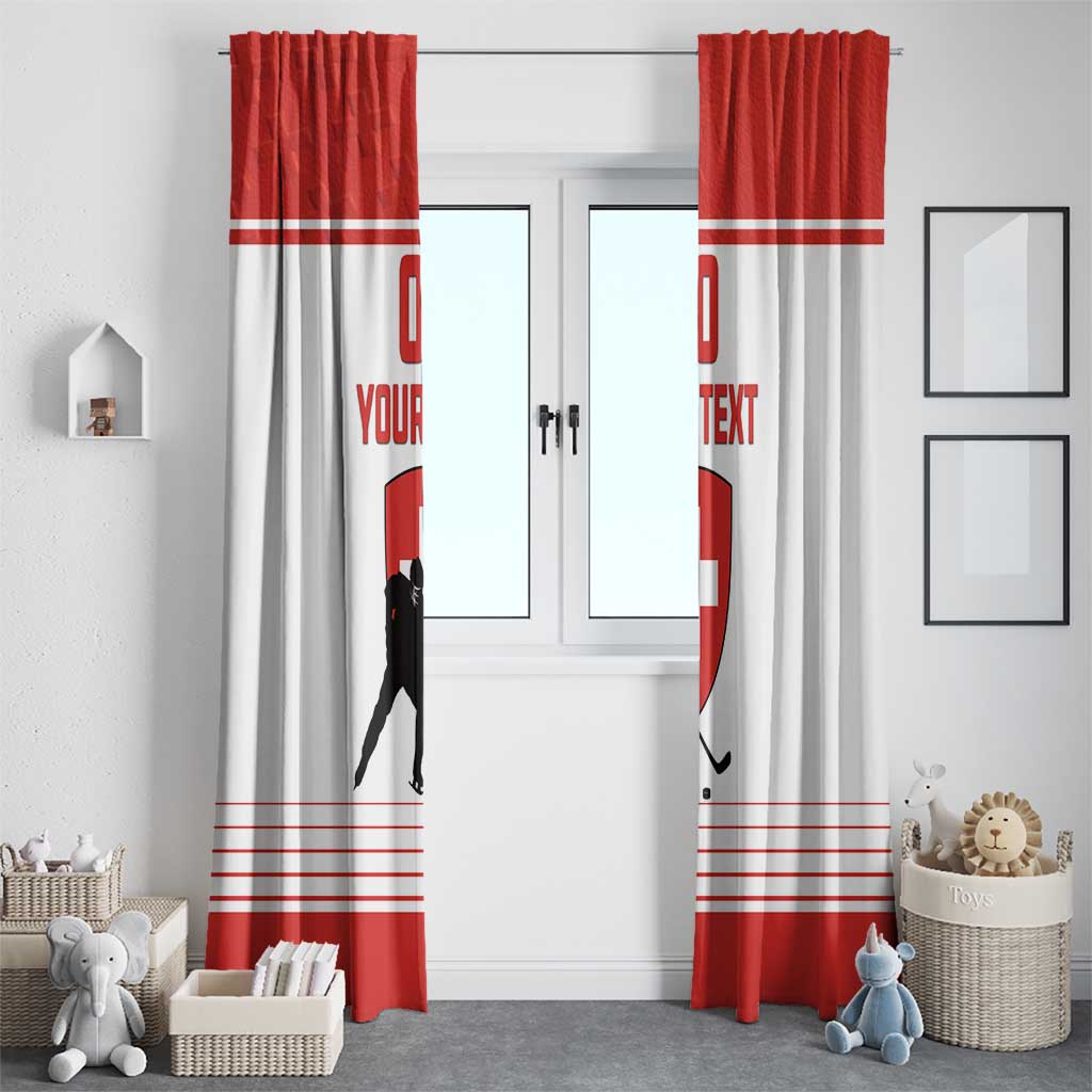 Custom Switzerland Hockey Window Curtain Come On La Nati