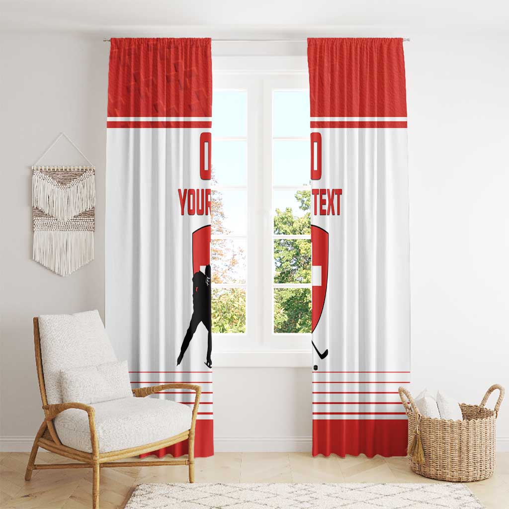 Custom Switzerland Hockey Window Curtain Come On La Nati