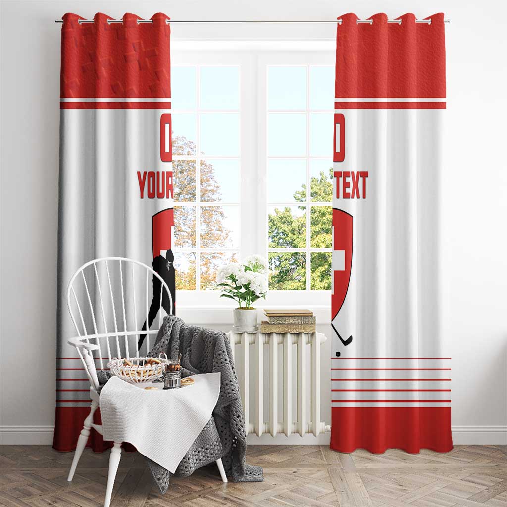 Custom Switzerland Hockey Window Curtain Come On La Nati
