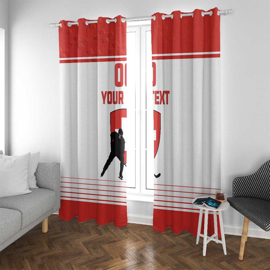 Custom Switzerland Hockey Window Curtain Come On La Nati