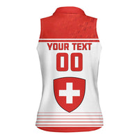 Custom Switzerland Hockey Women Sleeveless Polo Shirt Come On La Nati