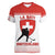 Custom Switzerland Hockey Women V-Neck T-Shirt Come On La Nati