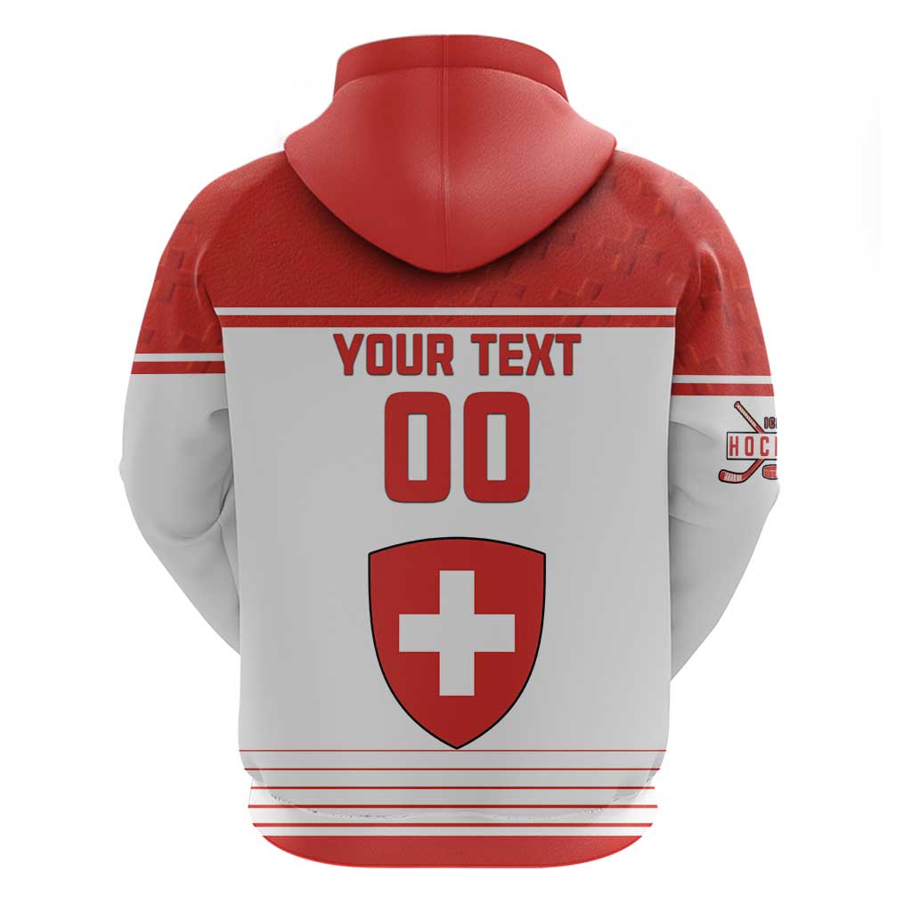 Custom Switzerland Hockey Zip Hoodie Come On La Nati