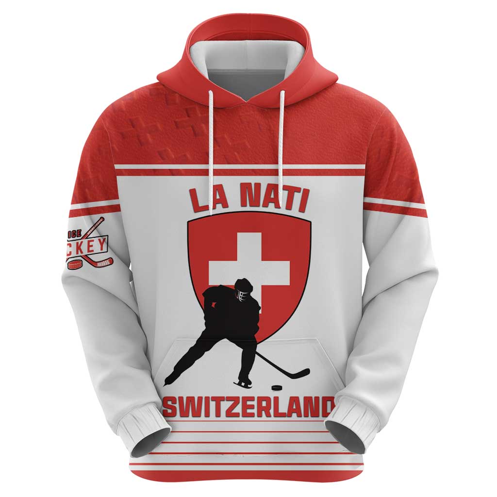 Custom Switzerland Hockey Zip Hoodie Come On La Nati