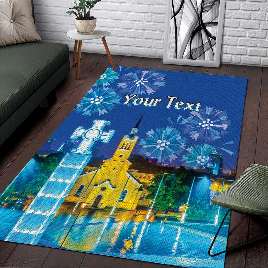 Personalized Estonian Restoration of Independence Area Rug Freedom Square Tallinn Capital