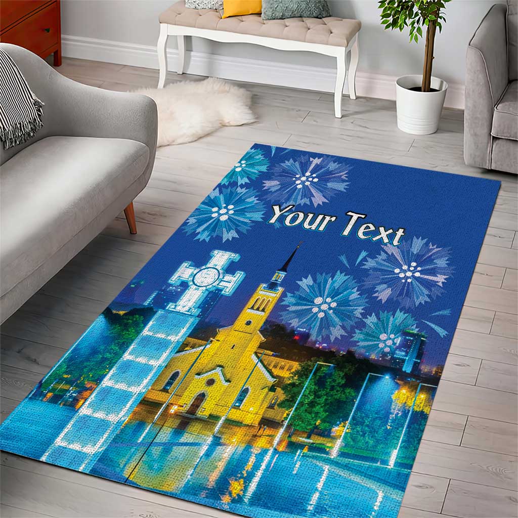 Personalized Estonian Restoration of Independence Area Rug Freedom Square Tallinn Capital