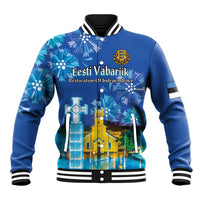Personalized Estonian Restoration of Independence Baseball Jacket Freedom Square Tallinn Capital