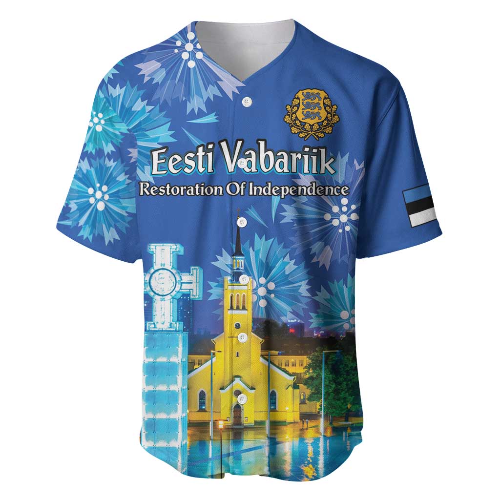 Personalized Estonian Restoration of Independence Baseball Jersey Freedom Square Tallinn Capital