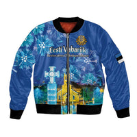 Personalized Estonian Restoration of Independence Bomber Jacket Freedom Square Tallinn Capital