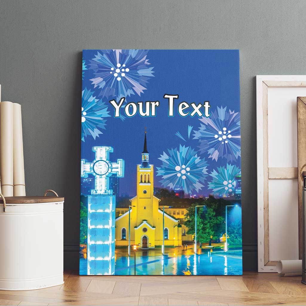 Personalized Estonian Restoration of Independence Canvas Wall Art Freedom Square Tallinn Capital