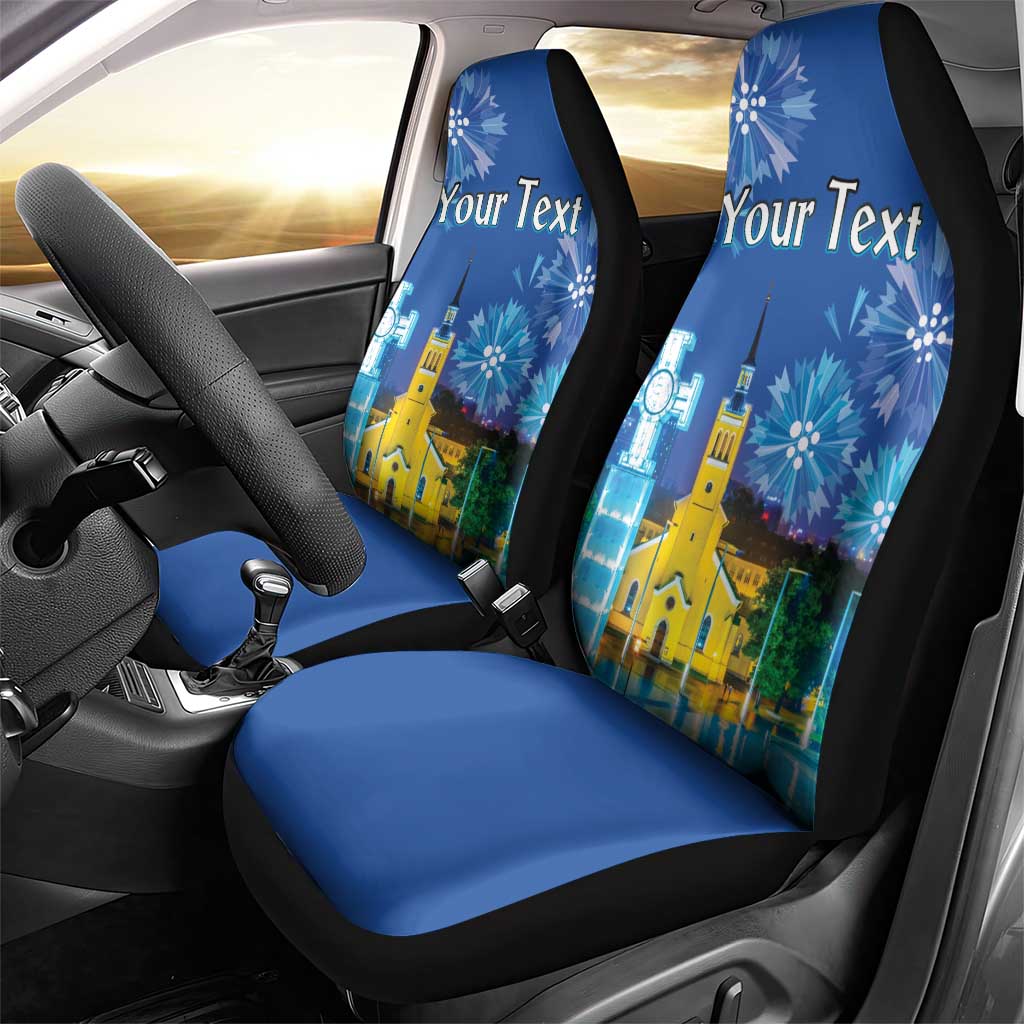 Personalized Estonian Restoration of Independence Car Seat Cover Freedom Square Tallinn Capital