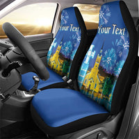 Personalized Estonian Restoration of Independence Car Seat Cover Freedom Square Tallinn Capital