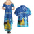 Personalized Estonian Restoration of Independence Couples Matching Summer Maxi Dress and Hawaiian Shirt Freedom Square Tallinn Capital