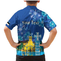 Personalized Estonian Restoration of Independence Family Matching Mermaid Dress and Hawaiian Shirt Freedom Square Tallinn Capital